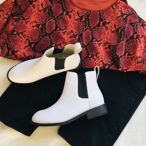 White Chelsea Boots!!